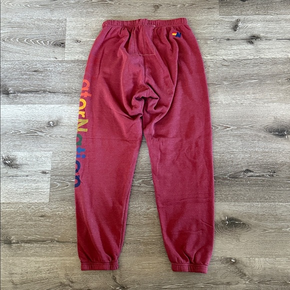 Aviator Nation Red Jogger Sweatpants, size medium - Picture 4 of 5